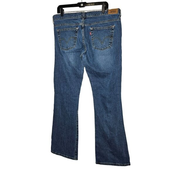 Levi's 515‎ Boot Cut Jeans Women's Size 14 Mid-Rise Classic Blue Denim 5-Pocket - Picture 2 of 12